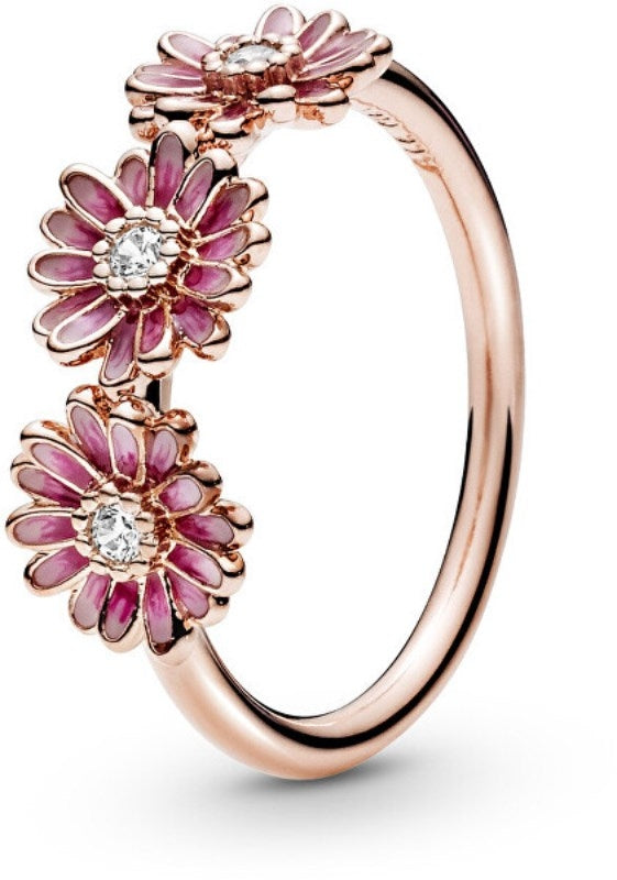 Women's Jewellery PANDORA Mod. PINK DAISY FLOWER TRIO RING