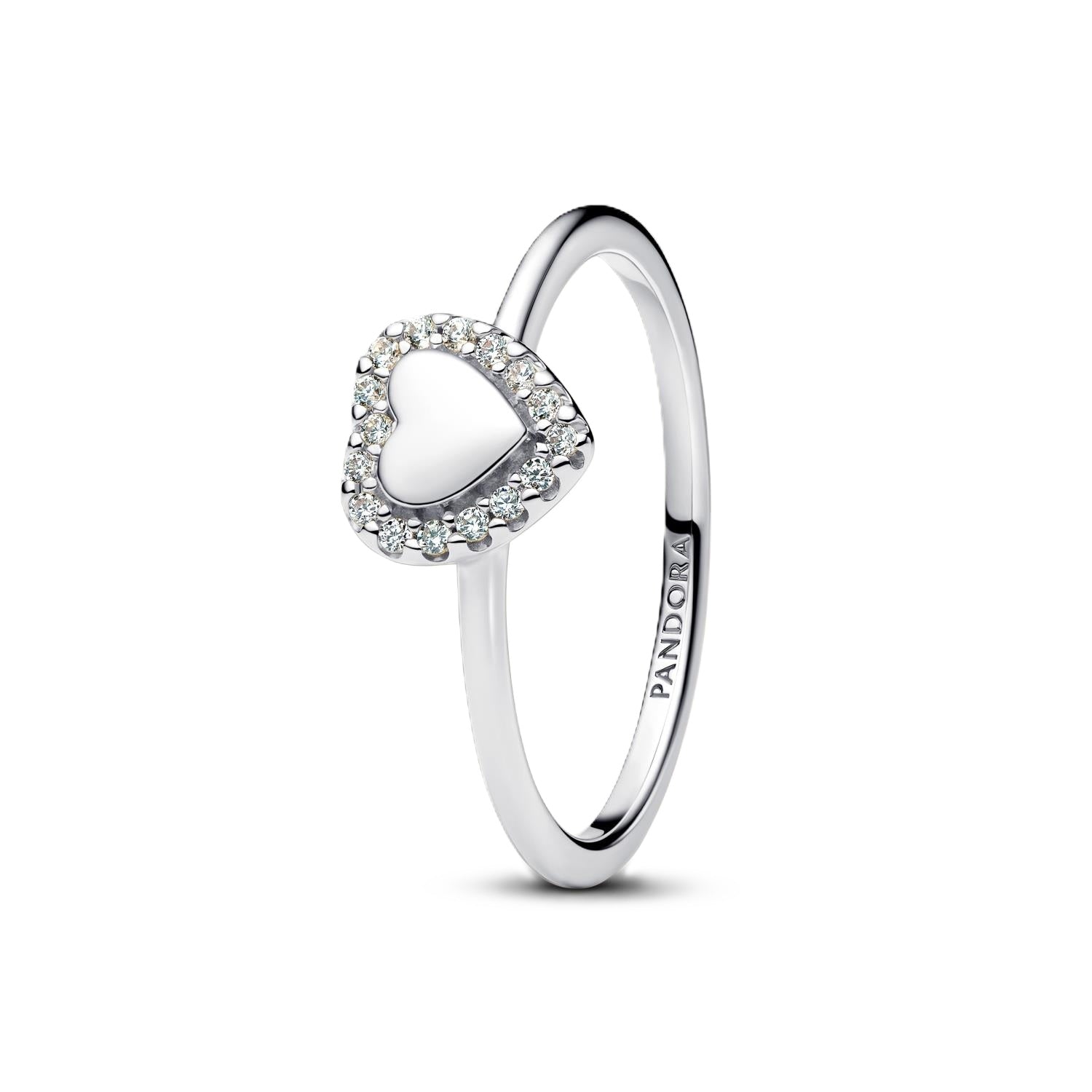 Women's Jewellery PANDORA JEWELRY Mod. ENGRAVABLE HEART HALO RING