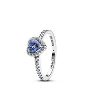 Women's Jewellery PANDORA JEWELRY Mod. SPARKLING BLUE ELEVATED HEART RING