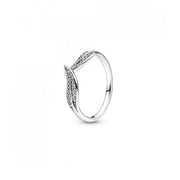 Women's Jewellery PANDORA JEWELS Mod. LEAF PAVE - RING - Size 52 ***SPECIAL PRICE***