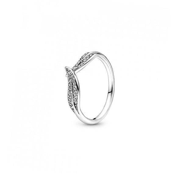 Women's Jewellery PANDORA JEWELS Mod. LEAF PAVE - RING - Size 52 ***SPECIAL PRICE***