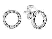 Women's Jewellery PANDORA JEWELRY Mod. SPARKLING DOUBLE HOOP EARRINGS