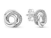 Women's Jewellery PANDORA Mod. SPARKLING ROUND & SQUARE DROP EARRINGS
