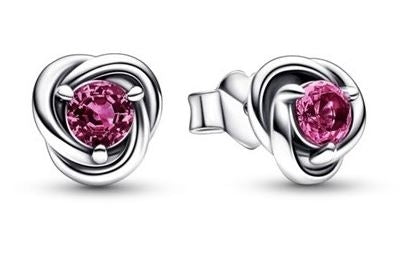 Women's Jewellery PANDORA Mod. OCTOBER BIRTHSTONE ETERNITY CIRCLE STUD EARRINGS