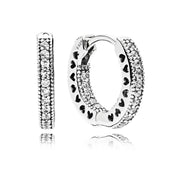 Women's Jewellery PANDORA Mod. SPARKLING DOUBLE HOOP EARRINGS