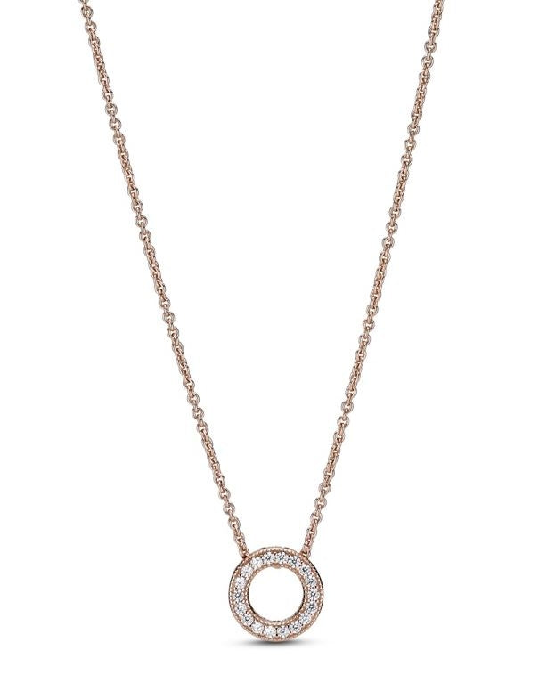 Women's Jewellery PANDORA Mod. SPARKLING PINK HEART COLLIER NECKLACE