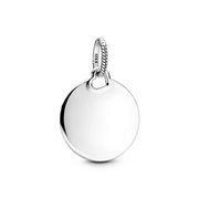 Women's Jewellery PANDORA JEWELRY Mod. ENGRAVABLE ROUND TAG DANGLE CHARM
