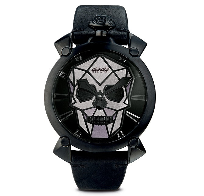Men's Watch GAGA' MILANO Mod. BIONIC SKULL - Black ***SPECIAL PRICE***