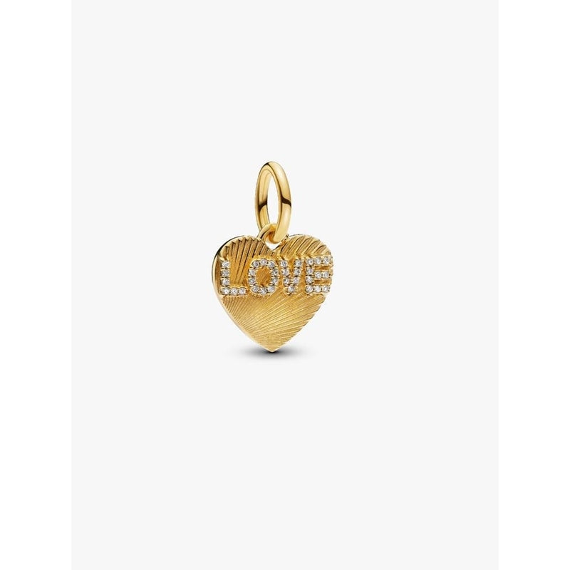 Women's Jewellery PANDORA CHARMS Mod. ENGRAVABLE LOVE HEART DANGLE