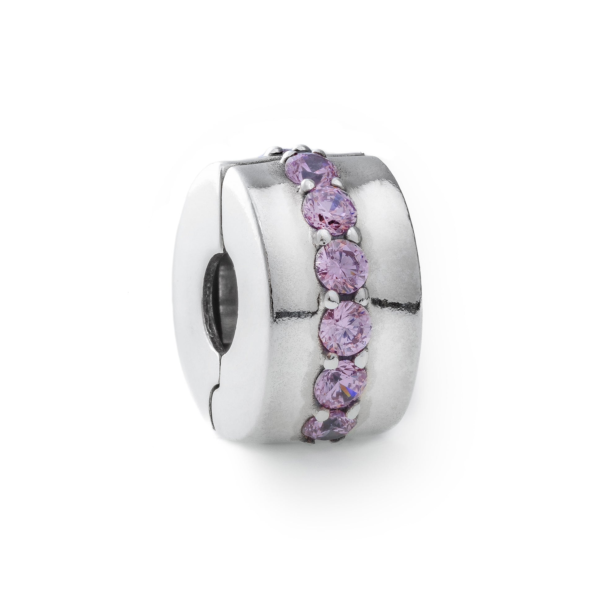 Women's Jewellery PANDORA CHARMS Mod. PINK SPARKLING ROW CLIP