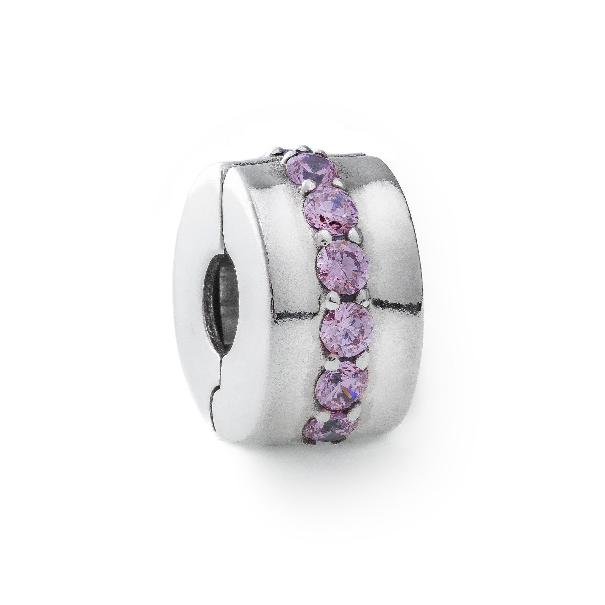 Women's Jewellery PANDORA CHARMS Mod. PINK SPARKLING ROW CLIP