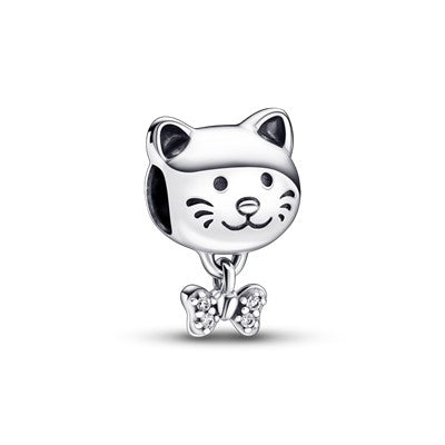 Women's Jewellery PANDORA Mod. MOMENTS PET CAT & BOW CHARM