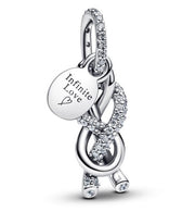 Women's Jewellery PANDORA Mod. PAVÉ INFINITY KNOT DANGLE CHARM
