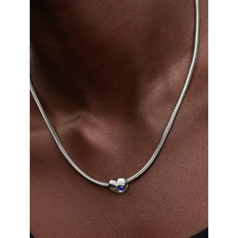 Women's Jewellery PANDORA Mod. ENGRAVABLE BLUE STONE HEART CHARM