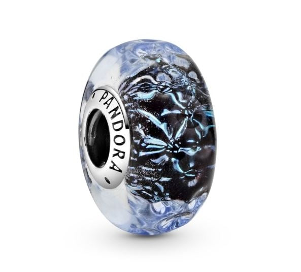 Women's Jewellery PANDORA Mod. WAVY DARK BLUE MURANO GLASS OCEAN CHARM