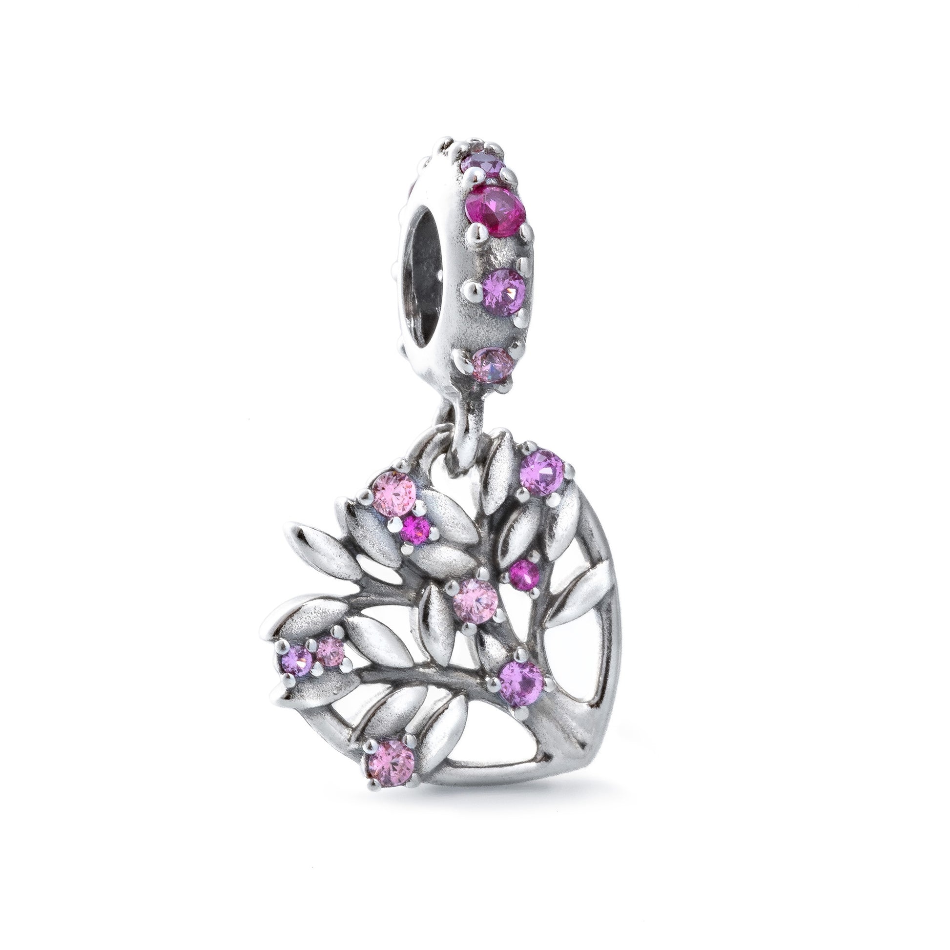 Women's Jewellery PANDORA JEWELRY Mod. PINK HEART FAMILY TREE DANGLE CHARM