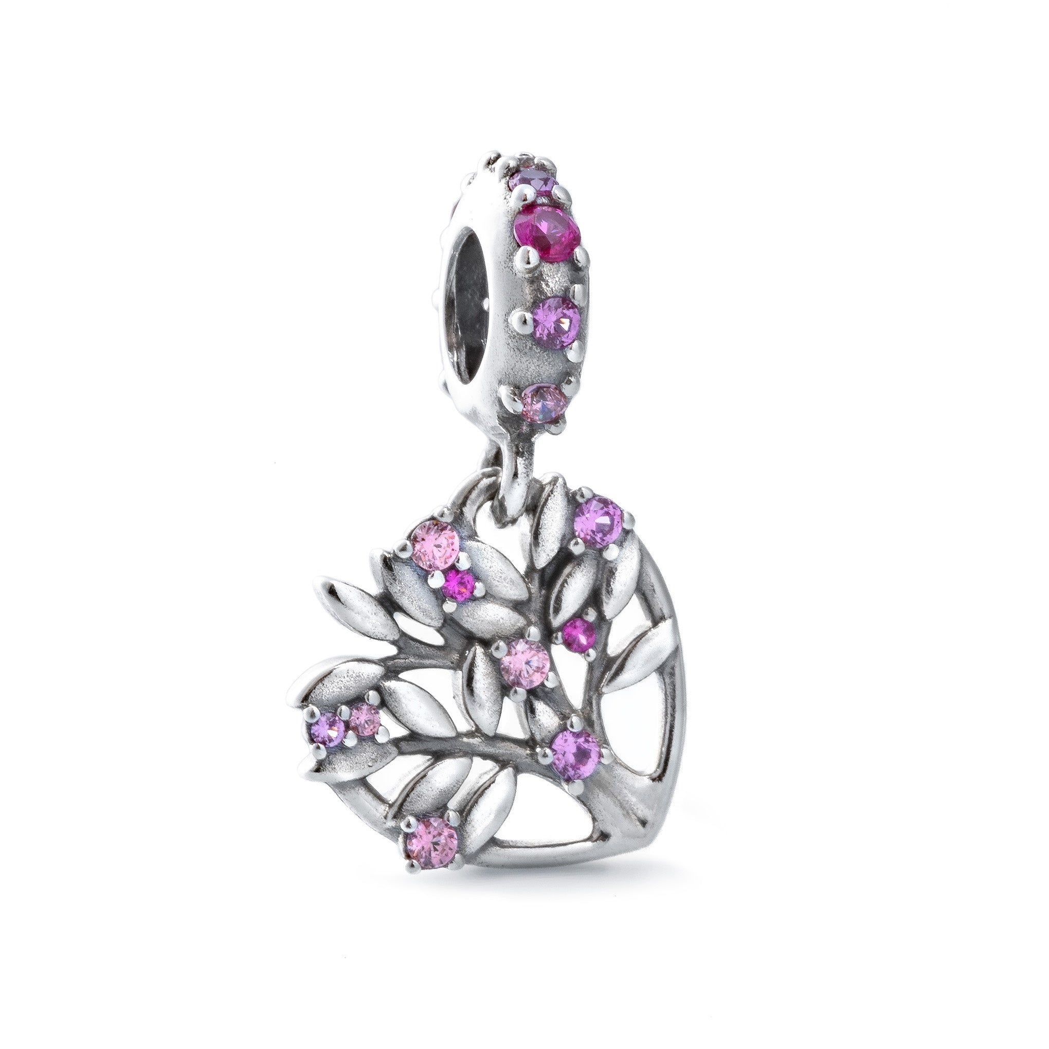 Women's Jewellery PANDORA JEWELRY Mod. PINK HEART FAMILY TREE DANGLE CHARM