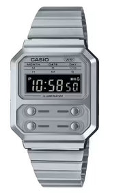 Men's Watch CASIO VINTAGE Mod. EDGY COLLECTION - SILVER