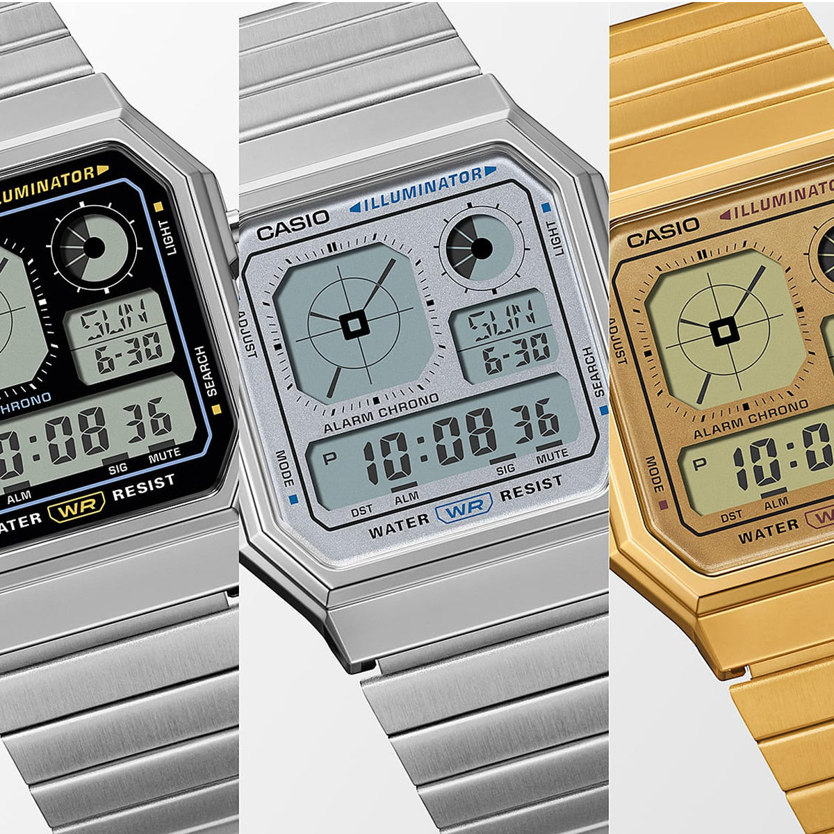 Unisex Watch CASIO VINTAGE Mod. RETRO FUTURE EDGY COLLECTION - SILVER