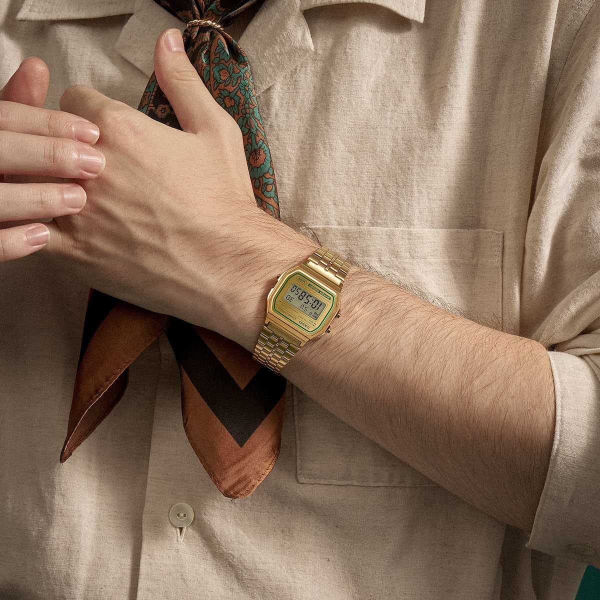 Unisex Watch CASIO VINTAGE Mod. ICONIC - GOLD