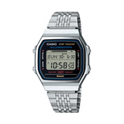 Unisex Watch CASIO VINTAGE Mod. BLUETOOTH® SMARTPHONE LINK - STEEL - built-in accelerometer senses body movements + steps counter - BLACK