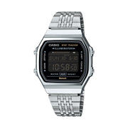 Unisex Watch CASIO VINTAGE Mod. BLUETOOTH® SMARTPHONE LINK - STEEL - built-in accelerometer senses body movements + steps counter - BLACK
