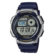 Men's Watch CASIO SPORT Mod. DIVER - WORLD TIME ILLUMINATOR 5 ALARMS, 10 YEARS BATTERY - NIGHT BLUE
