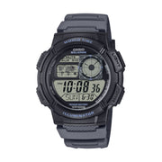Men's Watch CASIO SPORT Mod. DIVER - WORLD TIME ILLUMINATOR 5 ALARMS, 10 YEARS BATTERY