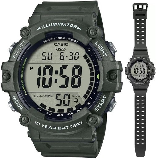 Men's Watch CASIO SPORT Mod. DIVER - ILLUMINATOR WORLDTIME - LONG STRAP