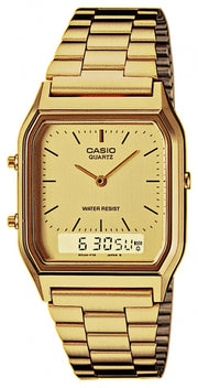 Unisex Watch CASIO VINTAGE Mod. EDGY COLLECTION SUNRAY DIAL - GOLD