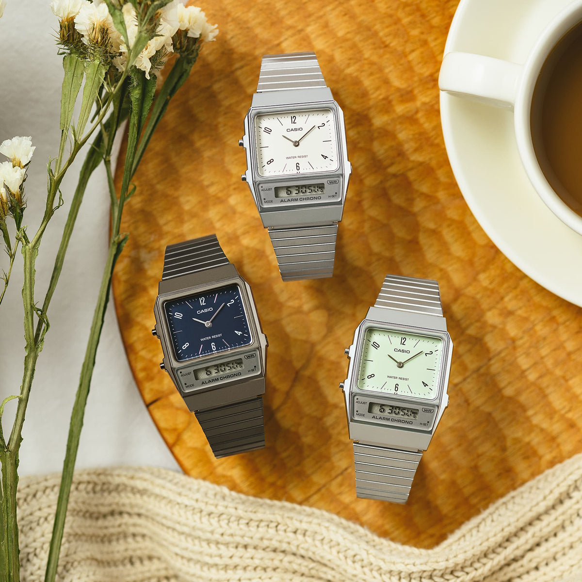 Unisex Watch CASIO VINTAGE Mod. EDGY COLLECTION - PETROL BLUE