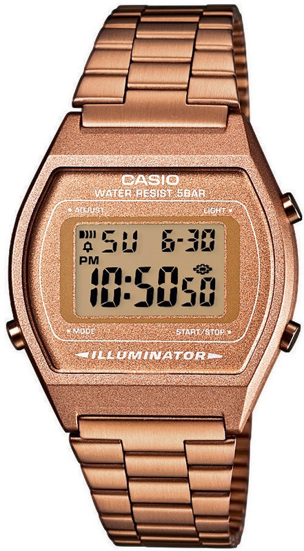 Unisex Watch CASIO VINTAGE Mod. ILLUMINATOR - COPPER GLITTER