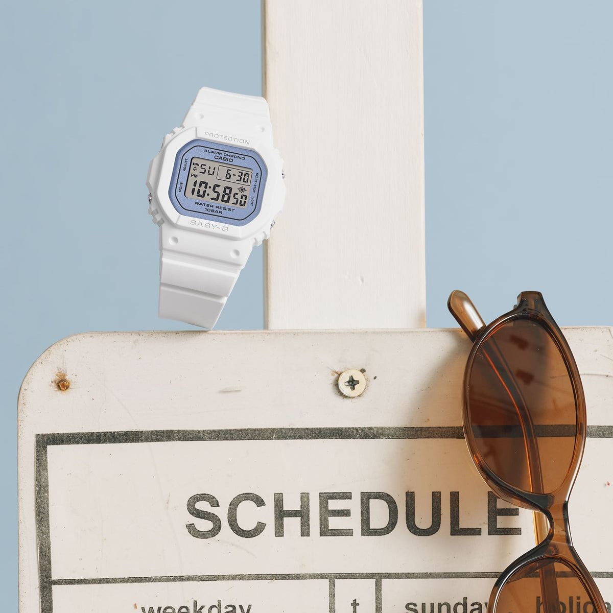 Women's Watch CASIO BABY-G Mod. 560 SPRING COLORS SERIE - LIGHT BLUE