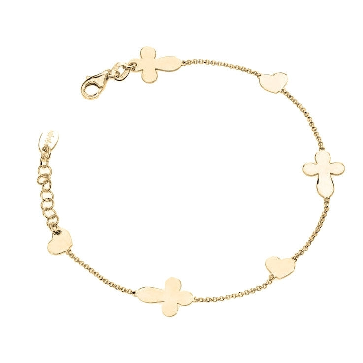 Women's Fashion Bracelet AMEN Mod. CROCI CUORI