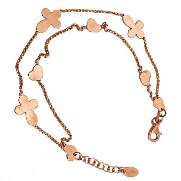 Women's Fashion Bracelet AMEN Mod. CROCI CUORI