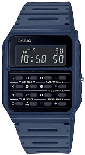 Unisex Watch CASIO VINTAGE Mod. CALCULATOR EDGY COLLECTION - BLUE