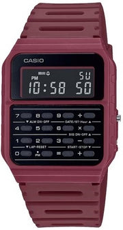 Unisex Watch CASIO VINTAGE Mod. CALCULATOR EDGY COLLECTION - RED