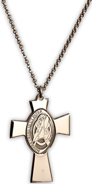 Women's Fashion Necklace AMEN Mod. CROCE GESU MADRE PERLA