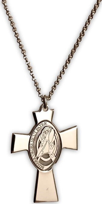 Women's Fashion Necklace AMEN Mod. CROCE GESU MADRE PERLA