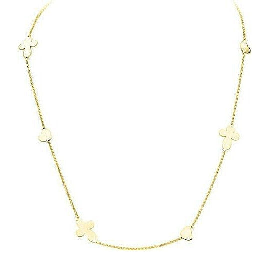 Women's Fashion Necklace AMEN Mod. CROCI CUORI