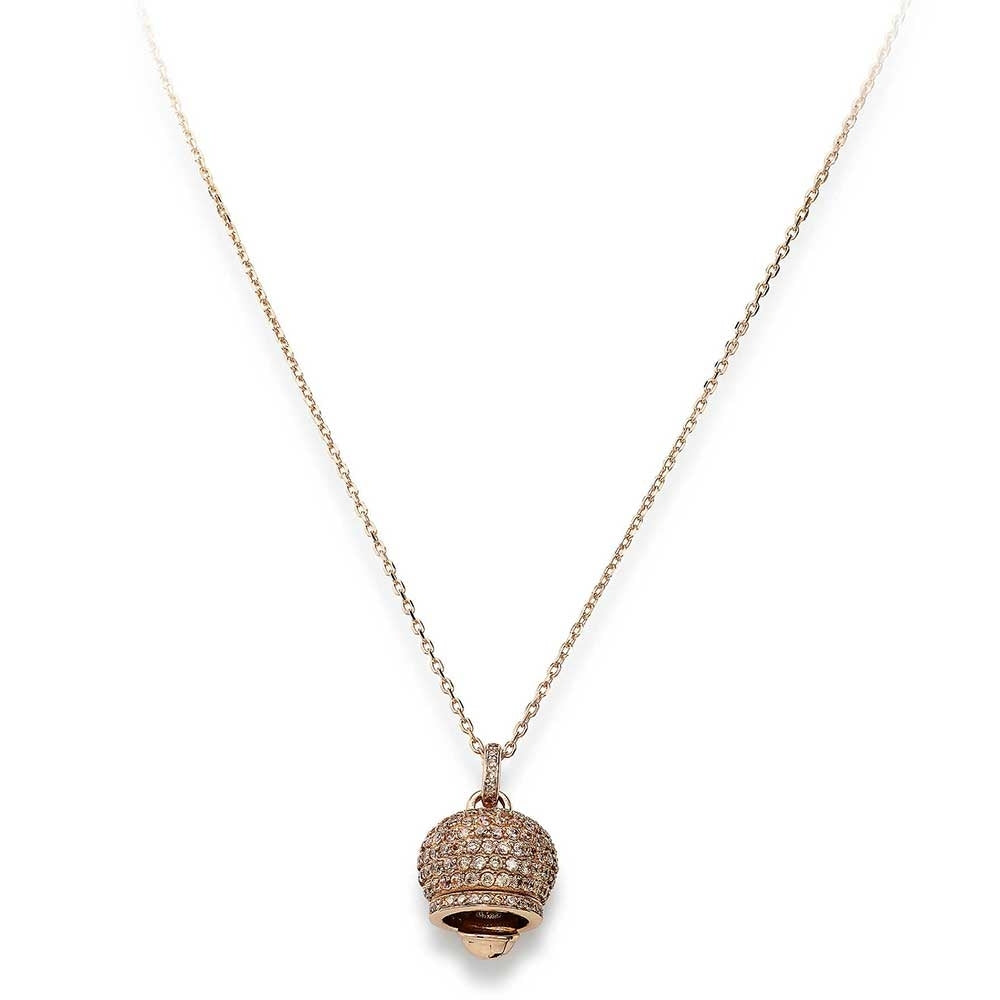 Women's Fashion Necklace AMEN Mod. CAMPANELLA ARGENTO ROSE GOLD