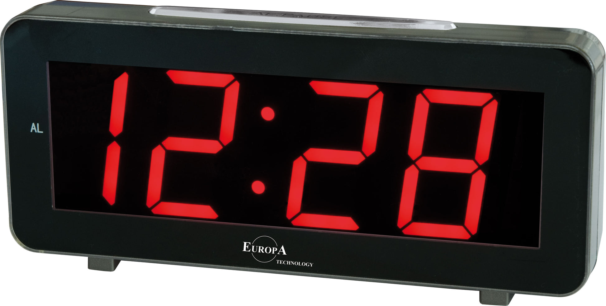 Clock ELITE Sveglia LED a corrente (cavetto USB e spina inclusi) - NERO - LED alarm clock powered by electricity (USB cable and plug included) - BLACK