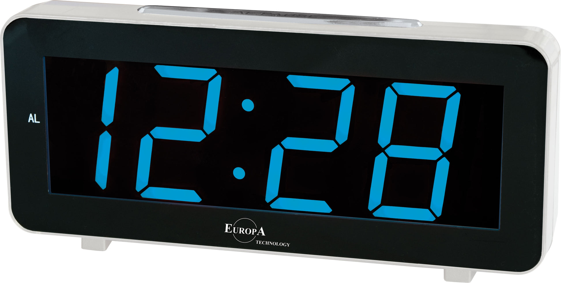Clock ELITE Sveglia LED a corrente (cavetto USB e spina inclusi) - ARGENTO - LED alarm clock powered by electricity (USB cable and plug included) - SILVER