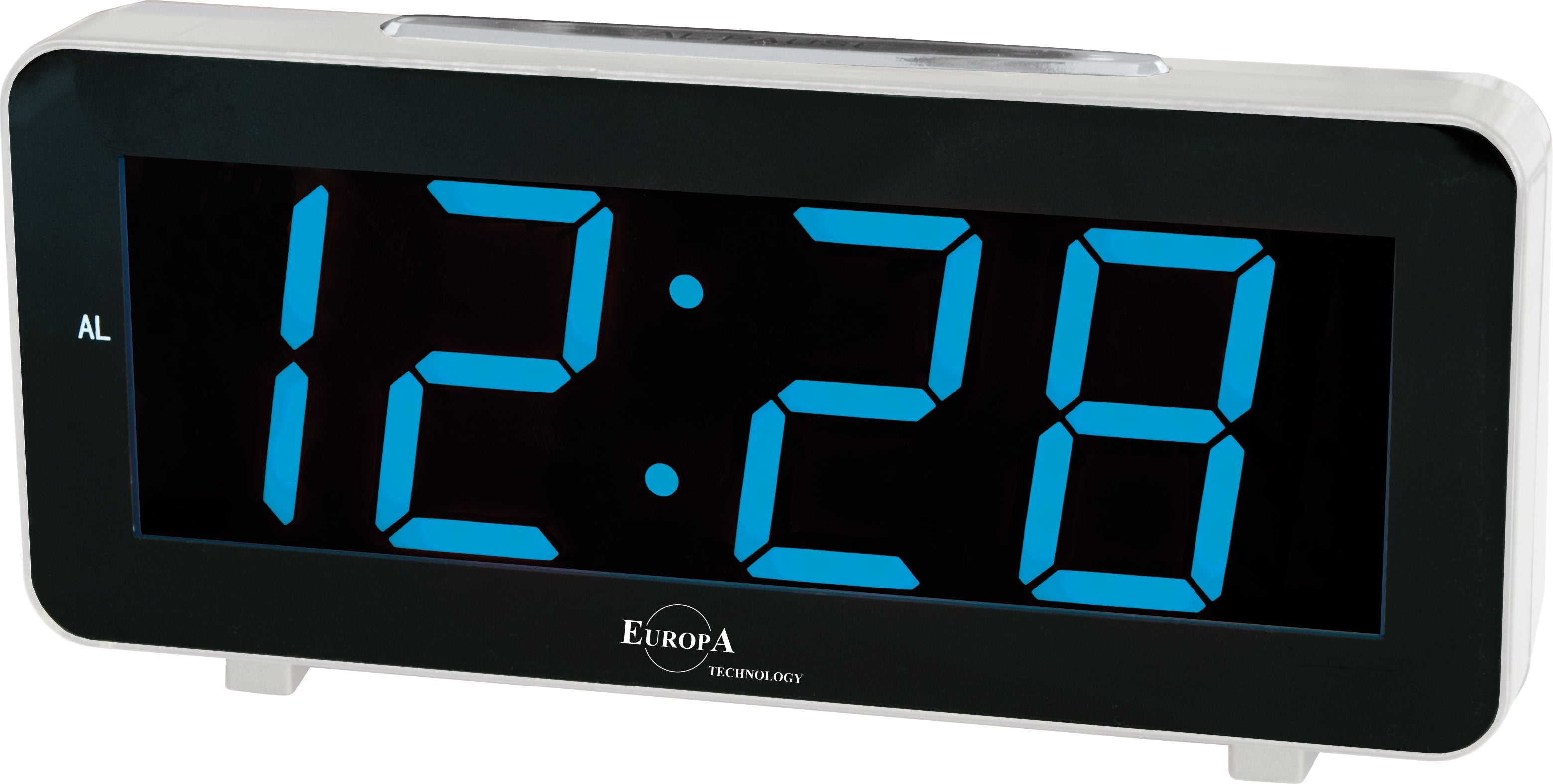 Clock ELITE Sveglia LED a corrente (cavetto USB e spina inclusi) - ARGENTO - LED alarm clock powered by electricity (USB cable and plug included) - SILVER