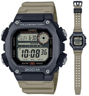 Men's Watch CASIO SPORT Mod. ILLUMINATOR DIVER 200M, 10 YEARS BATTERY - XL STRAP - TAUPE