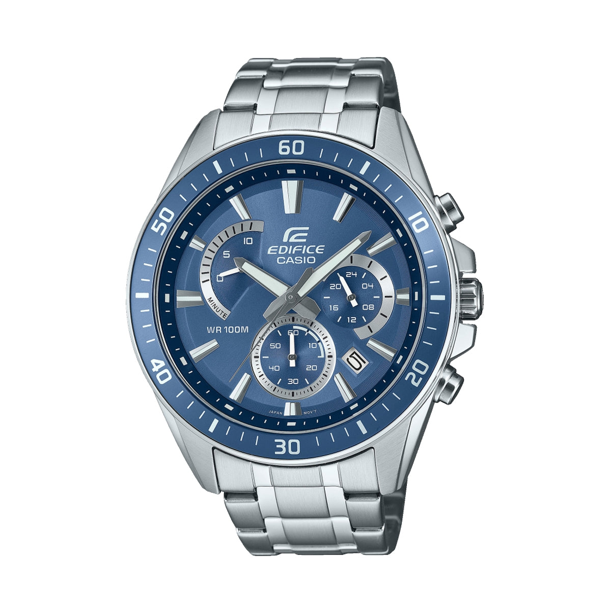 Men's Watch CASIO EDIFICE Mod. RETROGRADE CHRONOGRAPH XL - BLUE AVIO
