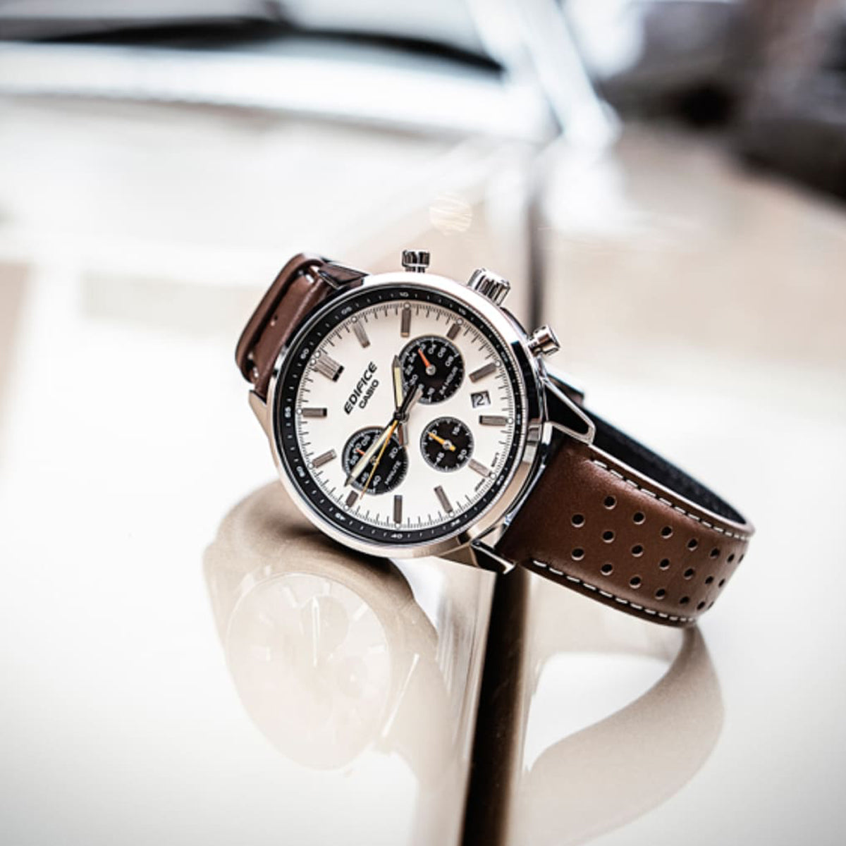 Men's Watch CASIO EDIFICE Mod. STANDARD CHRONOGRAPH - CHAMPAGNE