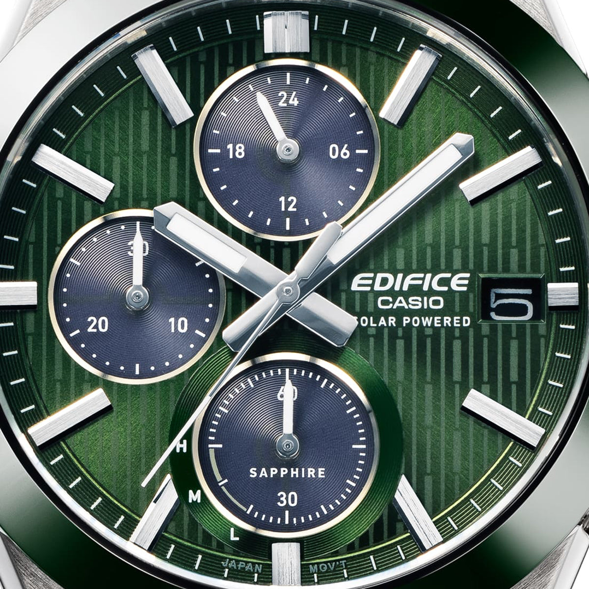 Men's Watch CASIO EDIFICE Mod. SOLAR POWERED CHRONOGRAPH - GREEN