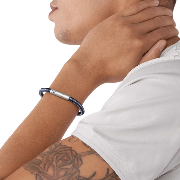 Men's Fashion Bracelet EMPORIO ARMANI JEWELS Mod. EAGLE LOGO