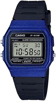 Unisex Watch CASIO VINTAGE Mod. F-91 BIO RESIN STRAP - BLUE
